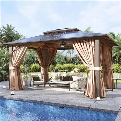 Tawv sab saum toj gazebo